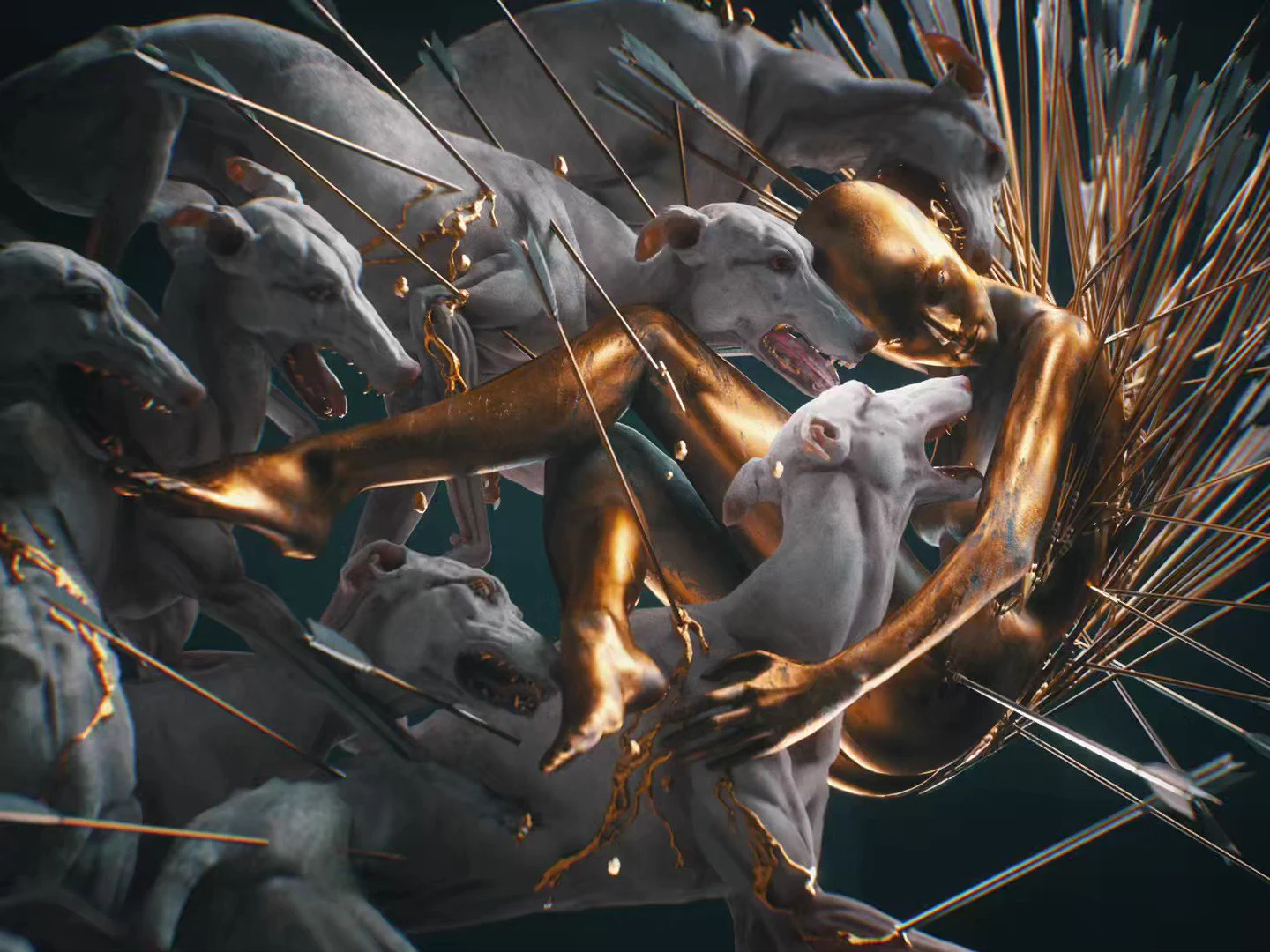 My new work! Broken Embraces II, made with c4d, Zbrush, octane, substance painter ! #C4D #octane #otoy https://t.co/w3R2v5d8Gl