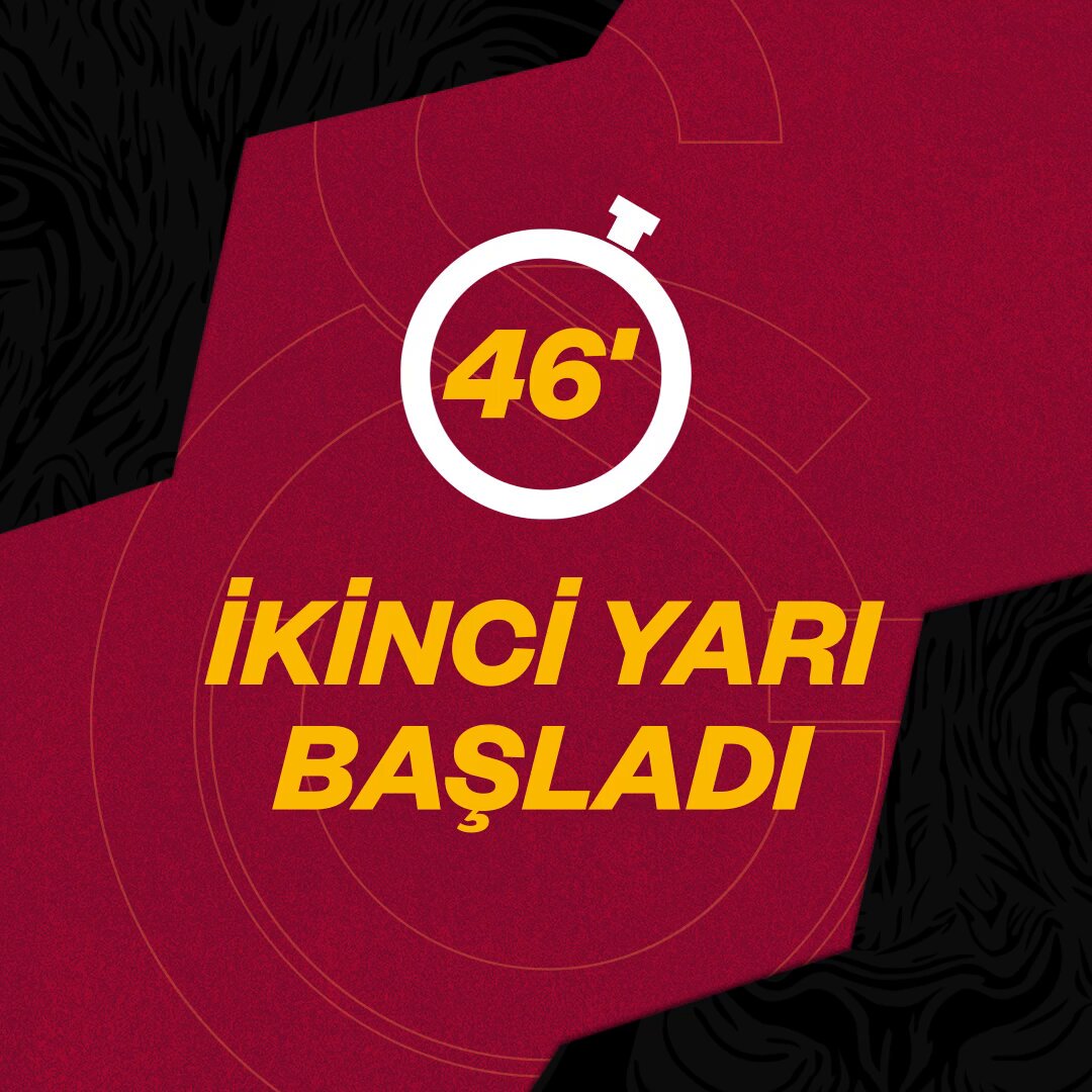 ⏱️ 46'

İkinci yarı başladı! #İBFKvGS

#SaldırGALATASARAY https://t.co/SjlAsVWaOM