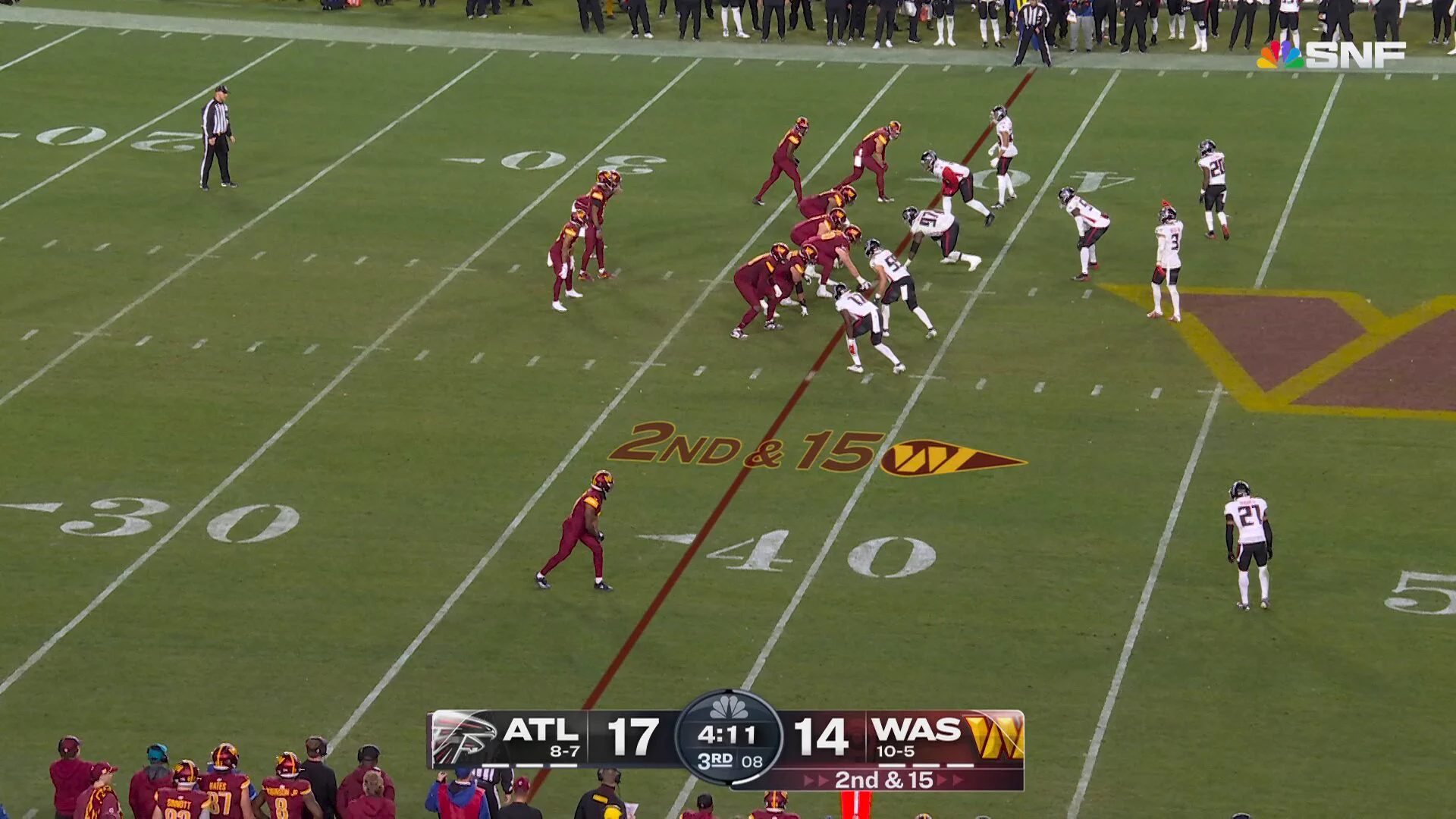 Smooth with it 🔥 @JayD__5📺: #ATLvsWAS on NBC/Peacock📱: Stream on #NFLPlus https://t.co/3sD5uFKPH3