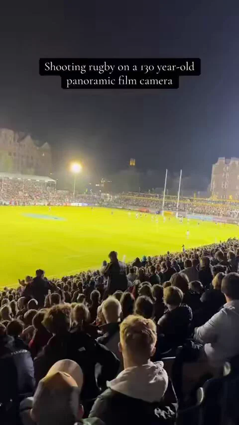 What shooting a match on a 130 year old panoramic film camera looks like https://t.co/ipwxzwYXQ2