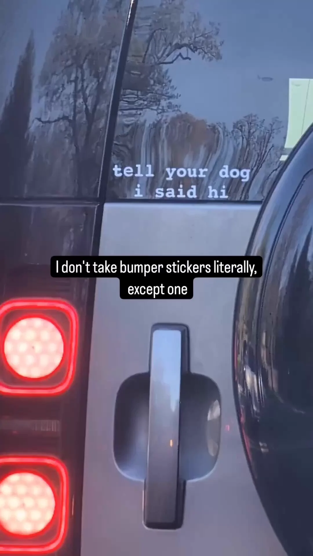 this is EXACTLY what we hope happens with our 'tell your dog i said hi' sticker! get yours now through the link below 🤗https://t.co/BnYdlf0OaX https://t.co/Sal5ubo9qk
