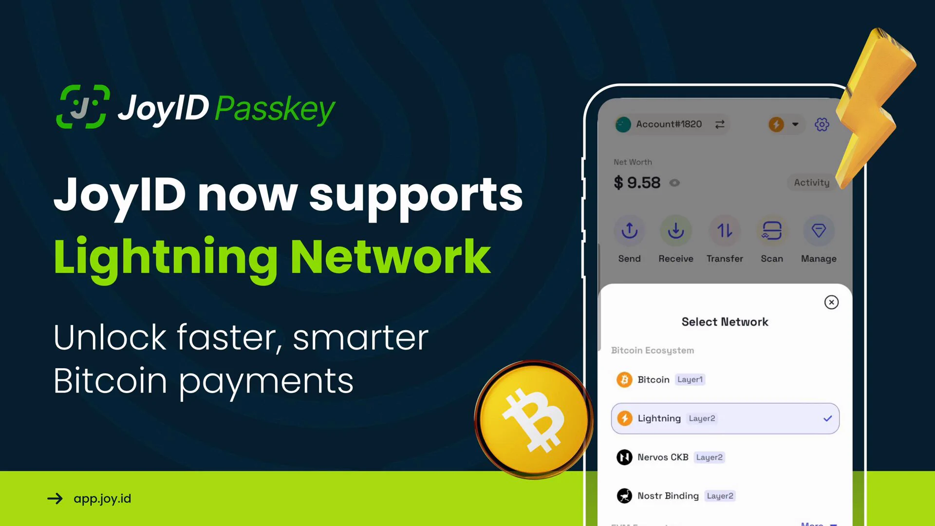 JoyID Now Supports Lightning Network! ⚡️JoyID is the first Passkey, and the only web-based Lightning wallet, offering superior security and convenience.Start now: https://t.co/KgLvEKVWvyAccess requires an invitation code—follow @utxostack for rewards and airdrops! ✨ https://t.co/CP1o3uxh1C