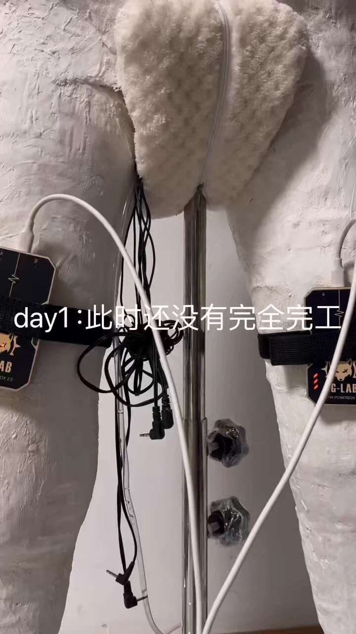 7天石膏全身封闭物化，完工后作为人台换装使用鼻饲尿和混悬液+鼻呼吸管呼吸机强制模式1分钟5次（无法自主呼吸和发声）+每天补充灌肠液+电击郊狼100-200+导尿压力阀0.003mpa+炮机木马等娱乐项目请点赞转发，后面还有好几天没剪呢你们看着办晚上是躺平的，无专业人士监督请勿模仿，可能的危险包括但不限于血栓，压疮，无法恢复自主呼吸等