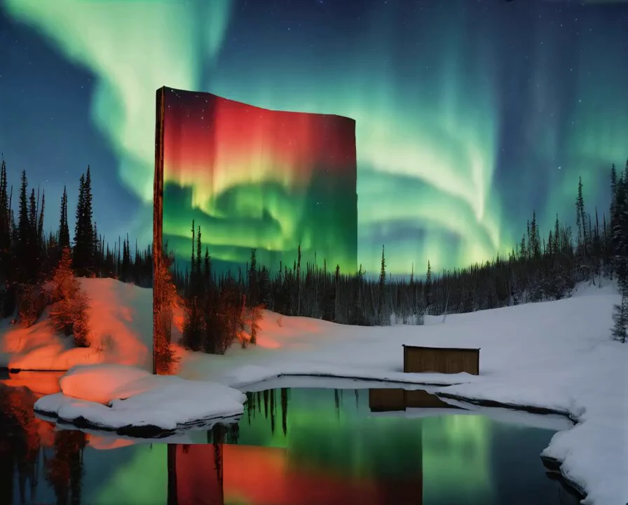 In Celestial Curtain, vivid reds and greens sweep across a silent winter sky like a cosmic tapestry https://t.co/0mjOIF1ycB