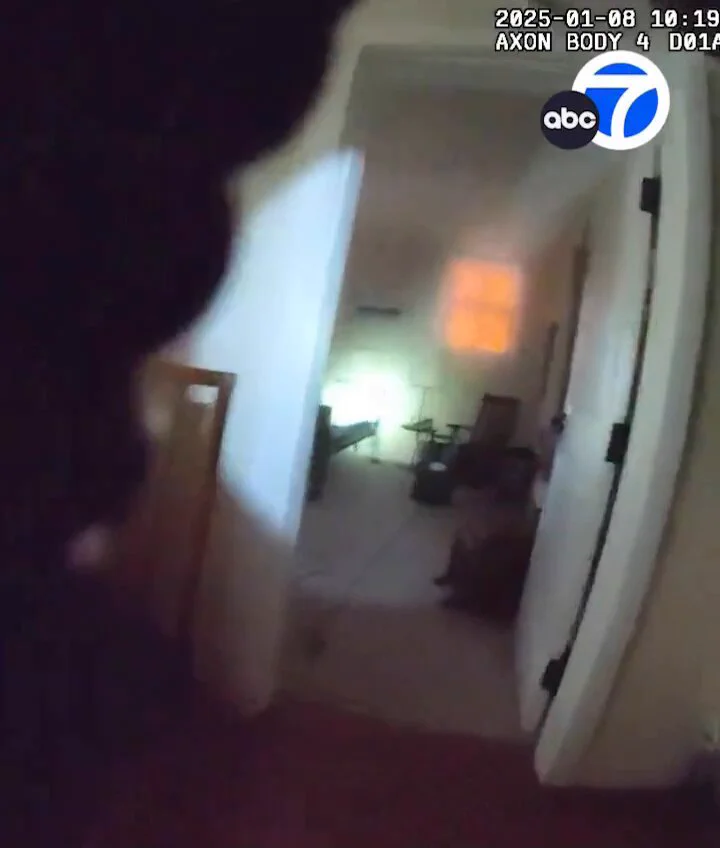 Deputies with the Los Angeles Sheriff Department find a 100 year old woman left behind after her assisted living home evacuated without her during the Los Angeles fires. https://t.co/w3F7XmzXLG