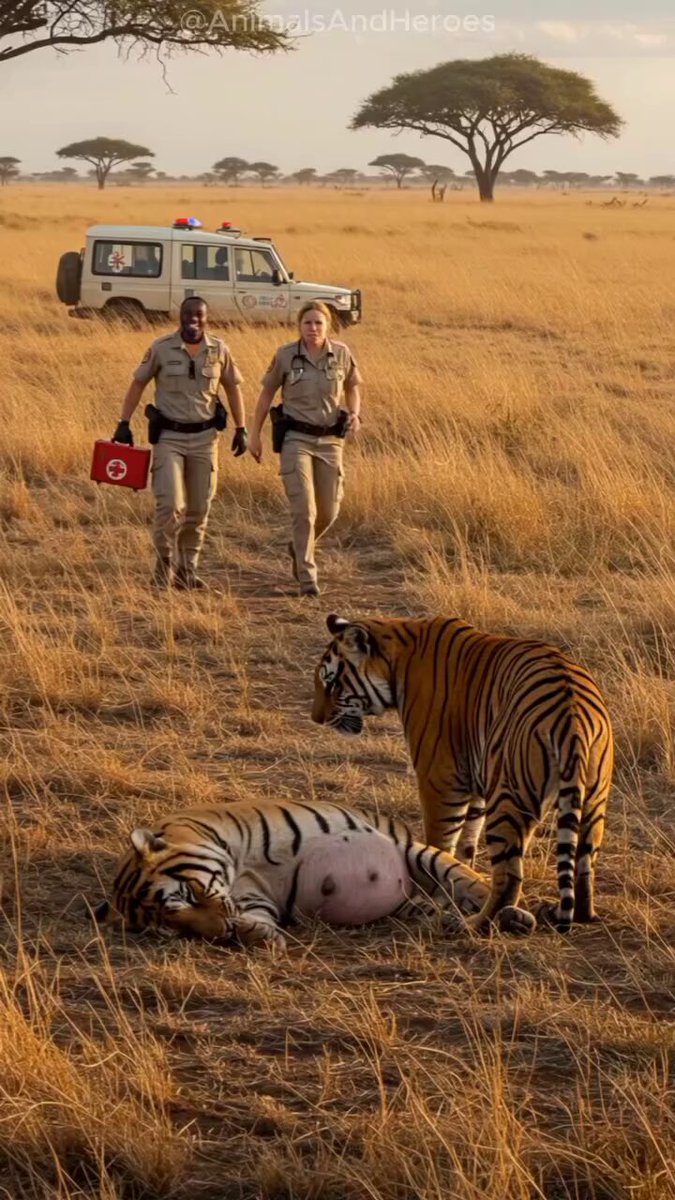 接生婆来了
老老虎小老虎都安心了

母老虎也放心了
👍👍👍👍
 https://t.co/hyRM2ATddv