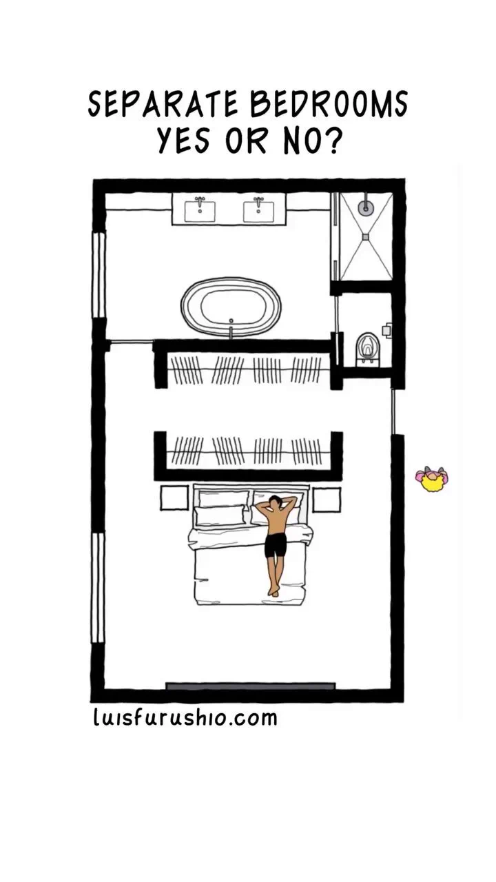 dormir en habitaciones separadas ¿sí o no? _vía: luisfurushio/ig https://t.co/qT2X8zTDWt