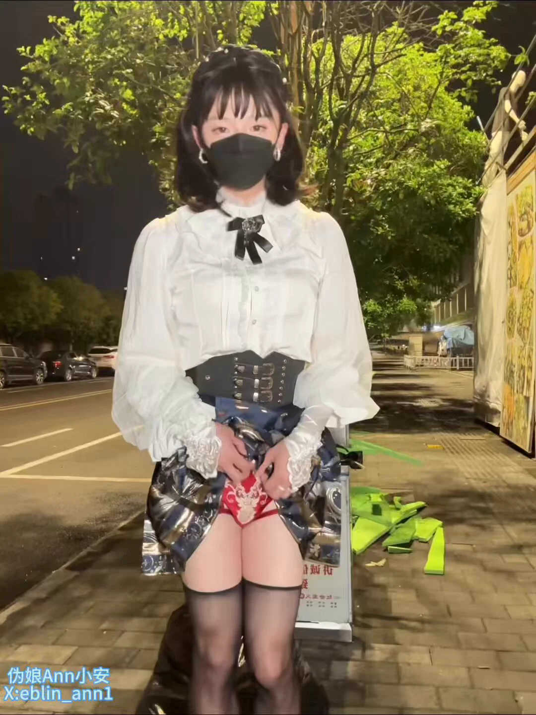 还是不敢在人前冲，一整个呆住.. #伪娘 #女装CD #露出 #crossdresser https://t.co/ptWu2QXaN9