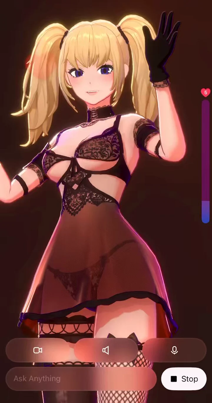 Grok new companion Ani👀 https://t.co/4thOnlEU6F