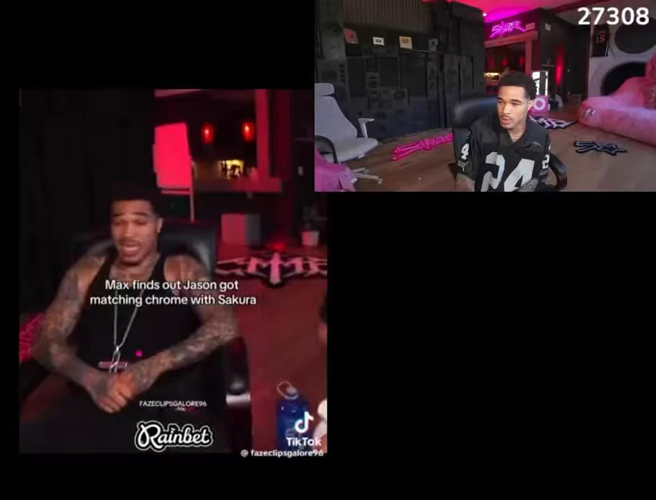Plaqueboymax says Jasontheween &amp; Sakura have to be dating after they got matching Chrome Heart necklaces for each other 😭❤️ https://t.co/1sgiwO8nhp