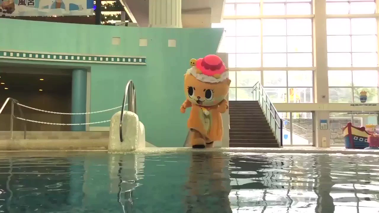 Chiitan is an otter mascot so water is Ok.https://t.co/v6L2RiM5PY