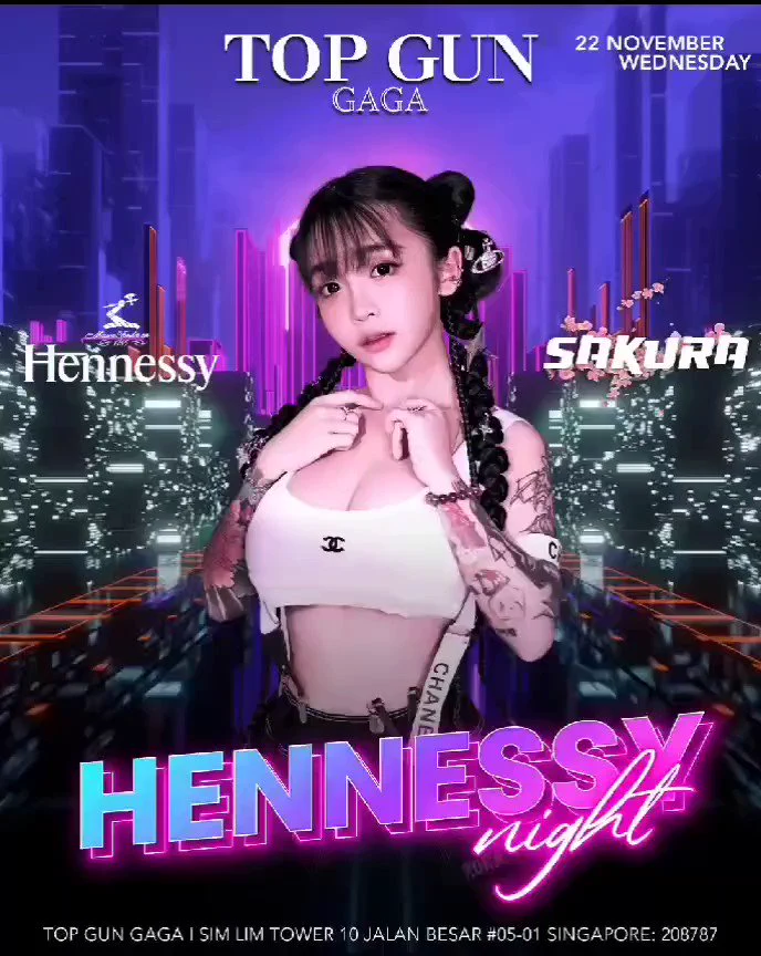 Hennessy night in Sg ❤️ https://t.co/6q6bFUHhiL