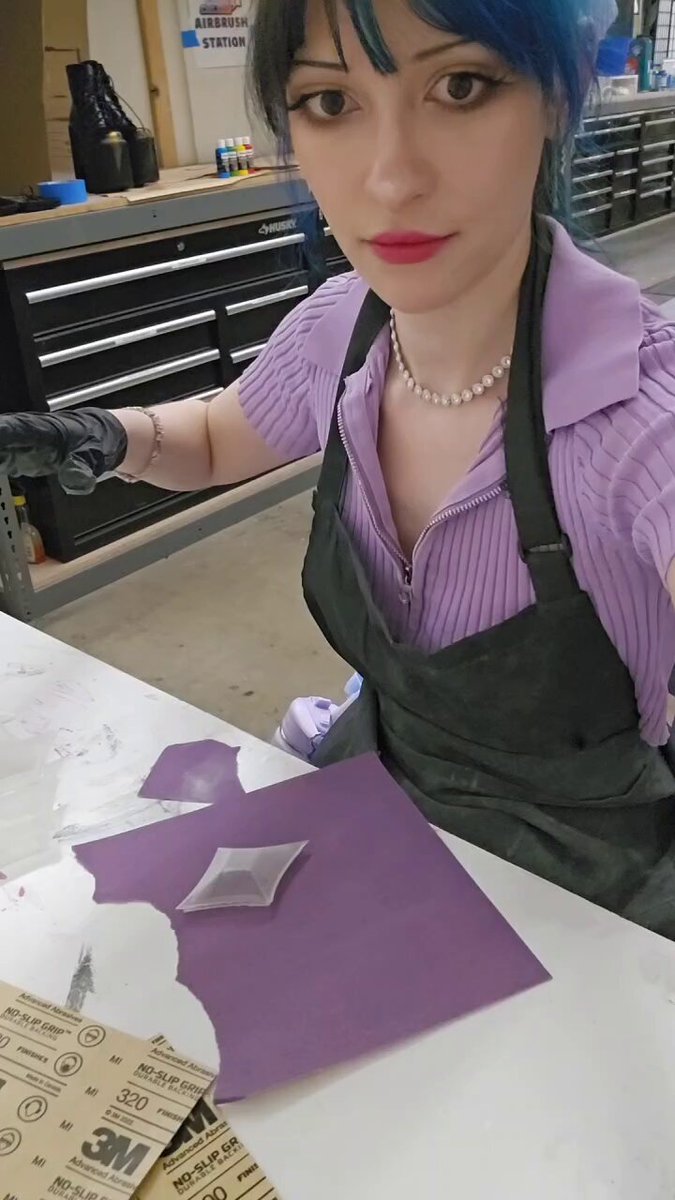 Go give @StellaChuuuuu love and support she's been crunching like mad on this project for Anime Expo and it's looking amazing already!!! 

I went to help her a little by sanding some of her pieces today and got to see the progress irl. 
I'm doing my part so do yours 🫡 https://t.co/l4HA6eGqvZ