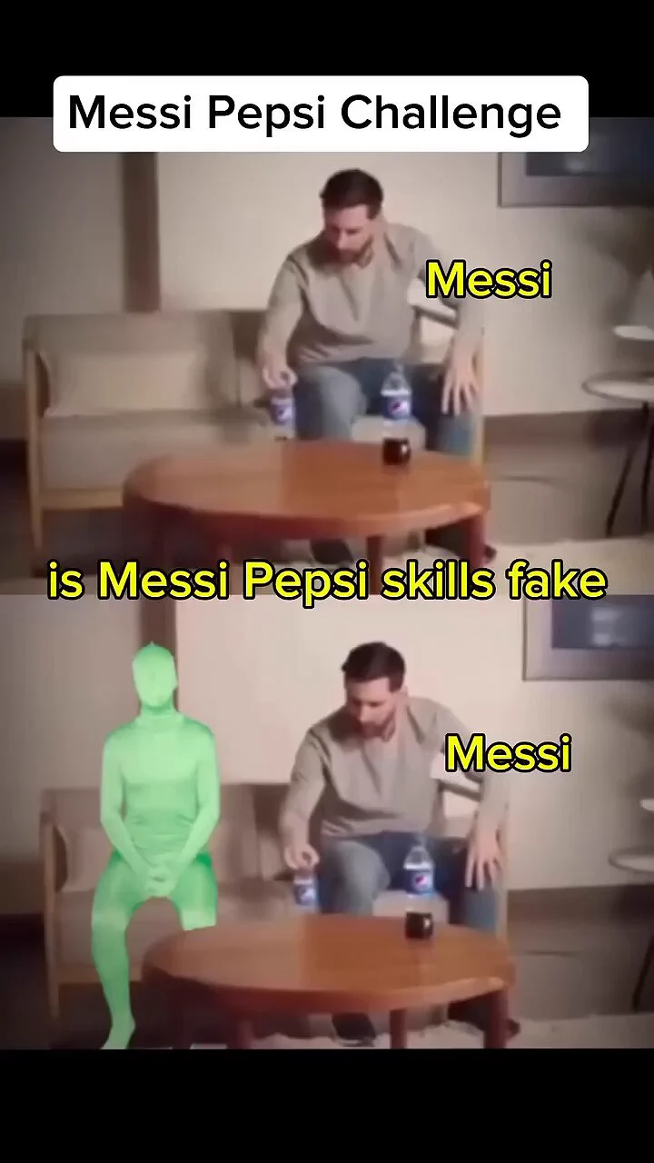 So Lionel Messi's Pepsi challenge wasn't real? 😭😭💔https://t.co/wvqjjklcRO