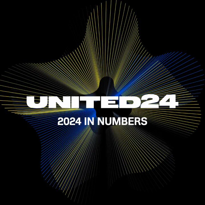 In 2024, the @U24_gov_ua fundraising platform continued to unite people from around the world in support of Ukraine.In total, the platform raised over UAH 13 billion—a remarkable result made possible by every donation, no matter how big or small.This year, people from 137 countries supported us. Thanks to you, our defenders received air and sea drones, robotic platforms, and vehicles. Our medics got ambulances and life-saving equipment. You helped us rebuild homes, schools, bridges and shelters. You helped us save thousands of lives.You are changing the world for the better and enabling us to move forward.Thank you for supporting UNITED24.Thank you for staying with Ukraine.