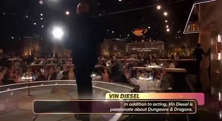 "Hey, Dwayne." – Vin Diesel addresses The Rock from the Golden Globes stage https://t.co/IrhJ7vYkCo