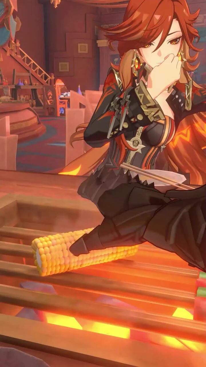 Mavuika is so hot 🔥reference: 董赤赤#genshinimpact #mavuika #StandWithMavuika https://t.co/UhbRPobANz