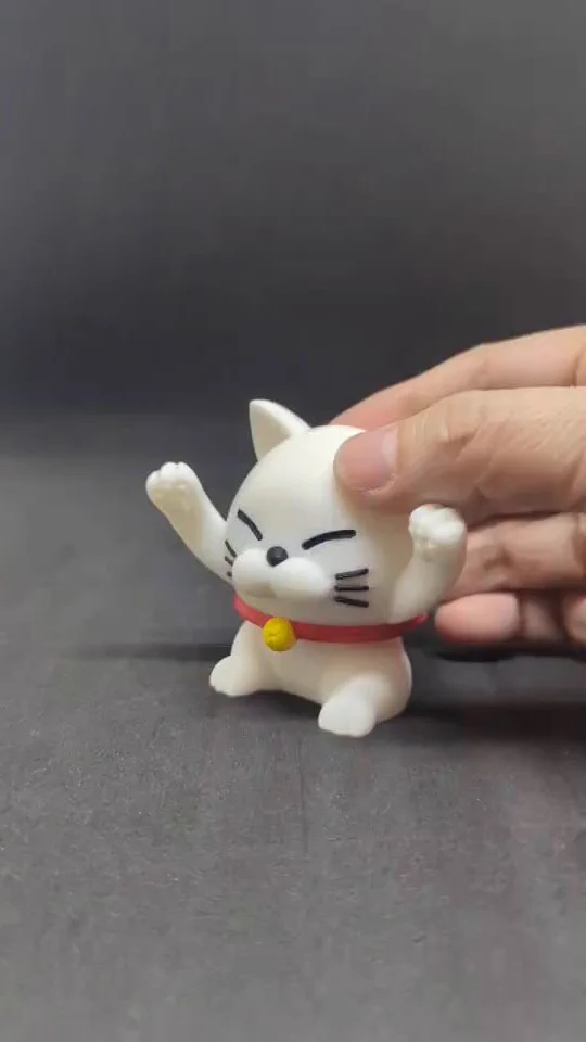 今度のワンフェスの新作！！くるくるニャンコ（仮）ぐりんぐりん回っておもしろかわいい#ワンフェス2025冬 　#Bambulab https://t.co/rV5konTKxK