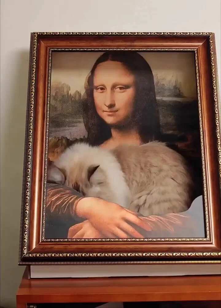 He decided to make the meowna lisa https://t.co/yZVdjNo1i3
