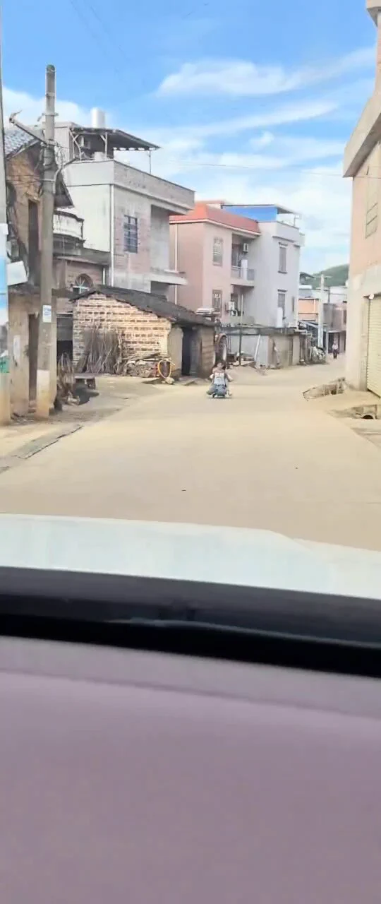 妹妹：姐姐，我用我的扭扭车载你回家，就是辛苦你拉好腿😁😁😁 https://t.co/tBvPcemyP0