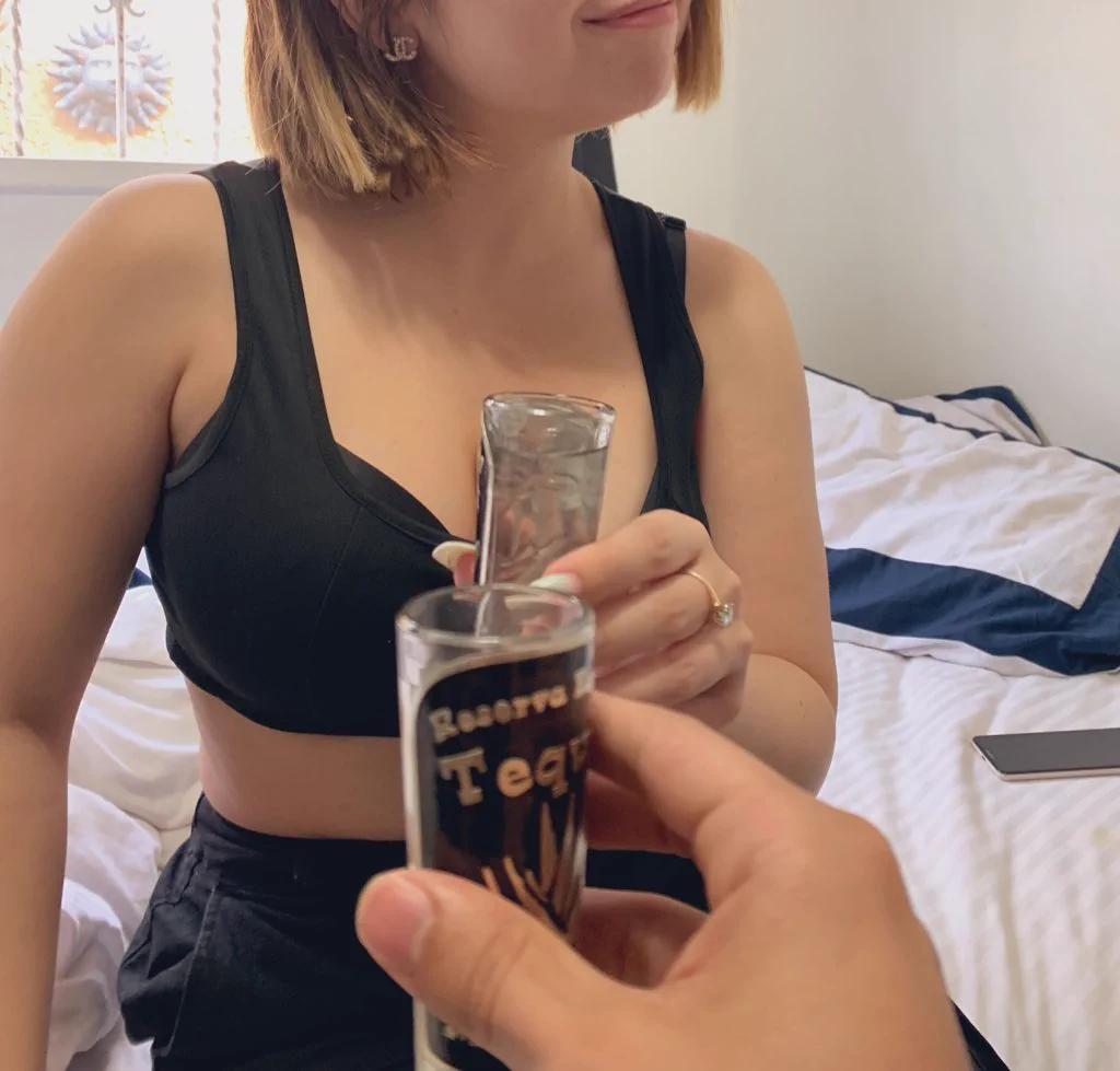 .@serinide and I are Facebook official now so to usher in the 
C U R S E D T I M E S we took a double shot of tequila anyway good morning https://t.co/PDNzyu0FEh