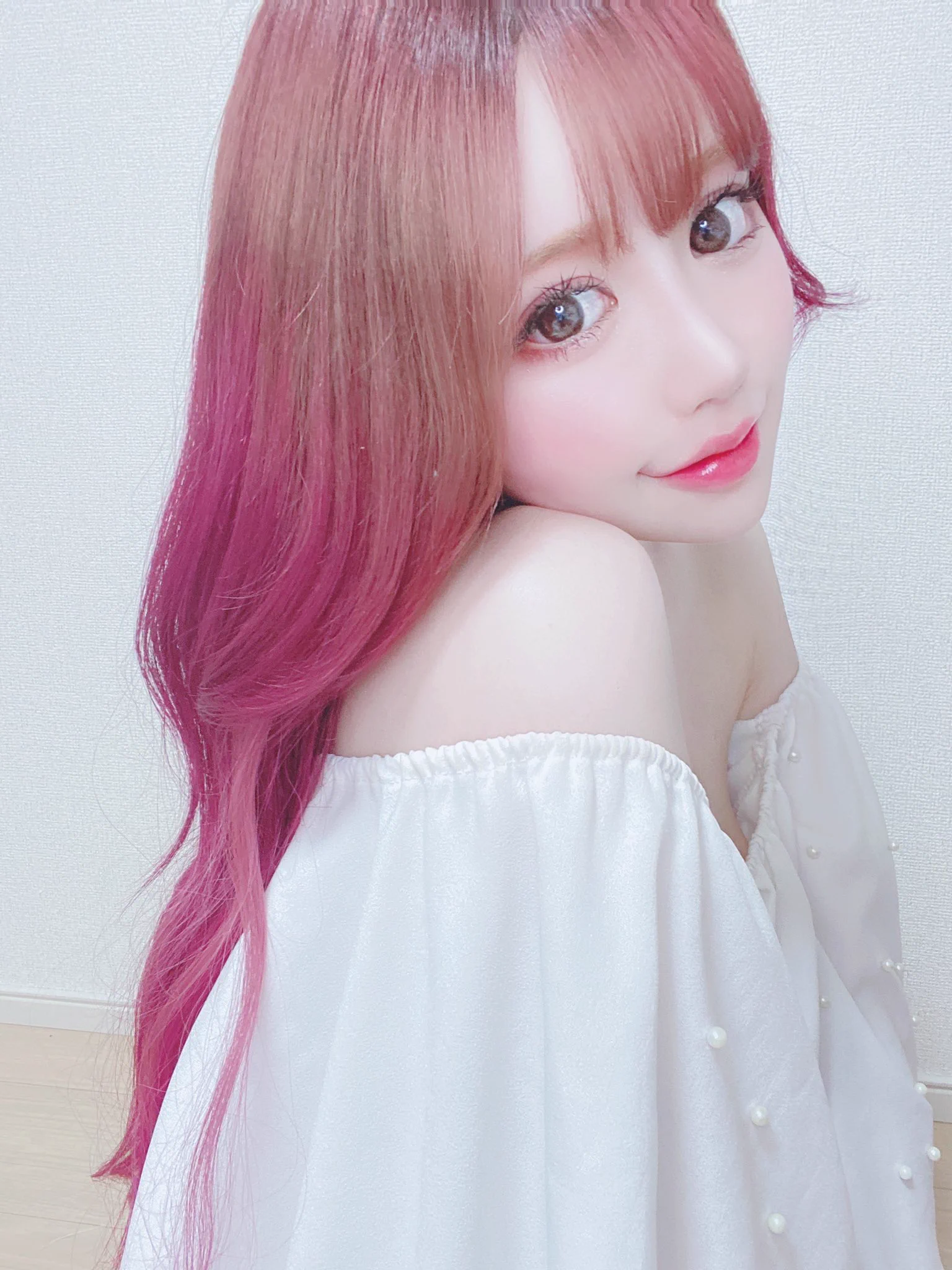 ピンク髪💗グラデーションになってて可愛いよね？🥺💕 https://t.co/s5gKdcKnn5