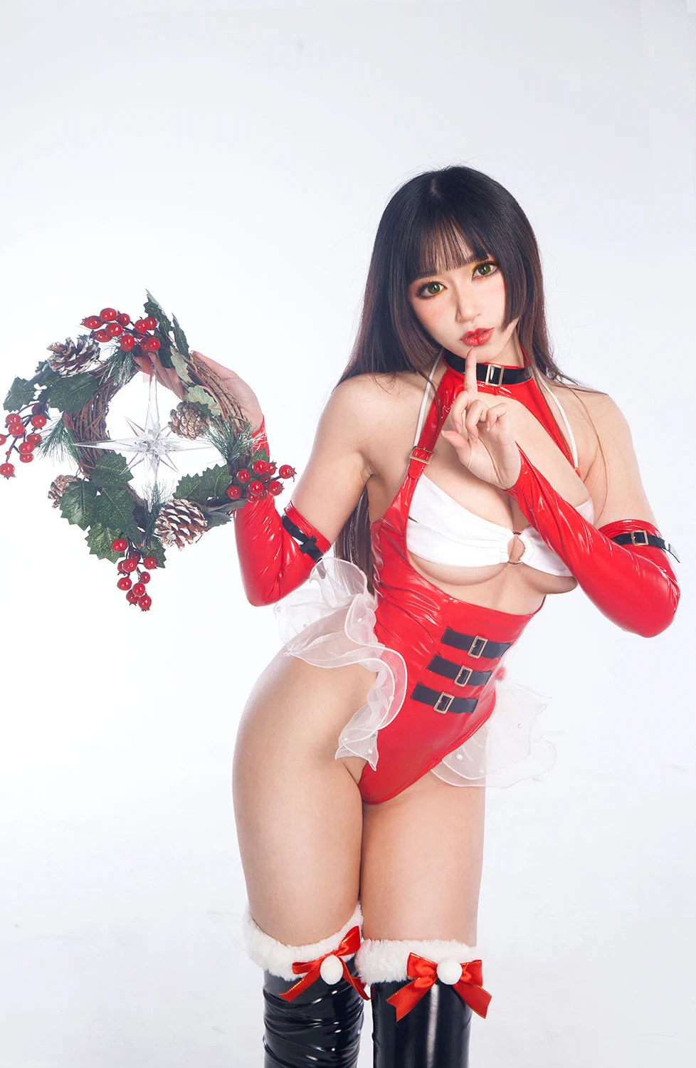 Merry Christmas！ costume design:Can model:Can圣诞快乐！ 服装设计：罐儿 模特：罐儿Clothing purchase link：https://t.co/D0MXGx2fMn https://t.co/V4ElVeZIBv