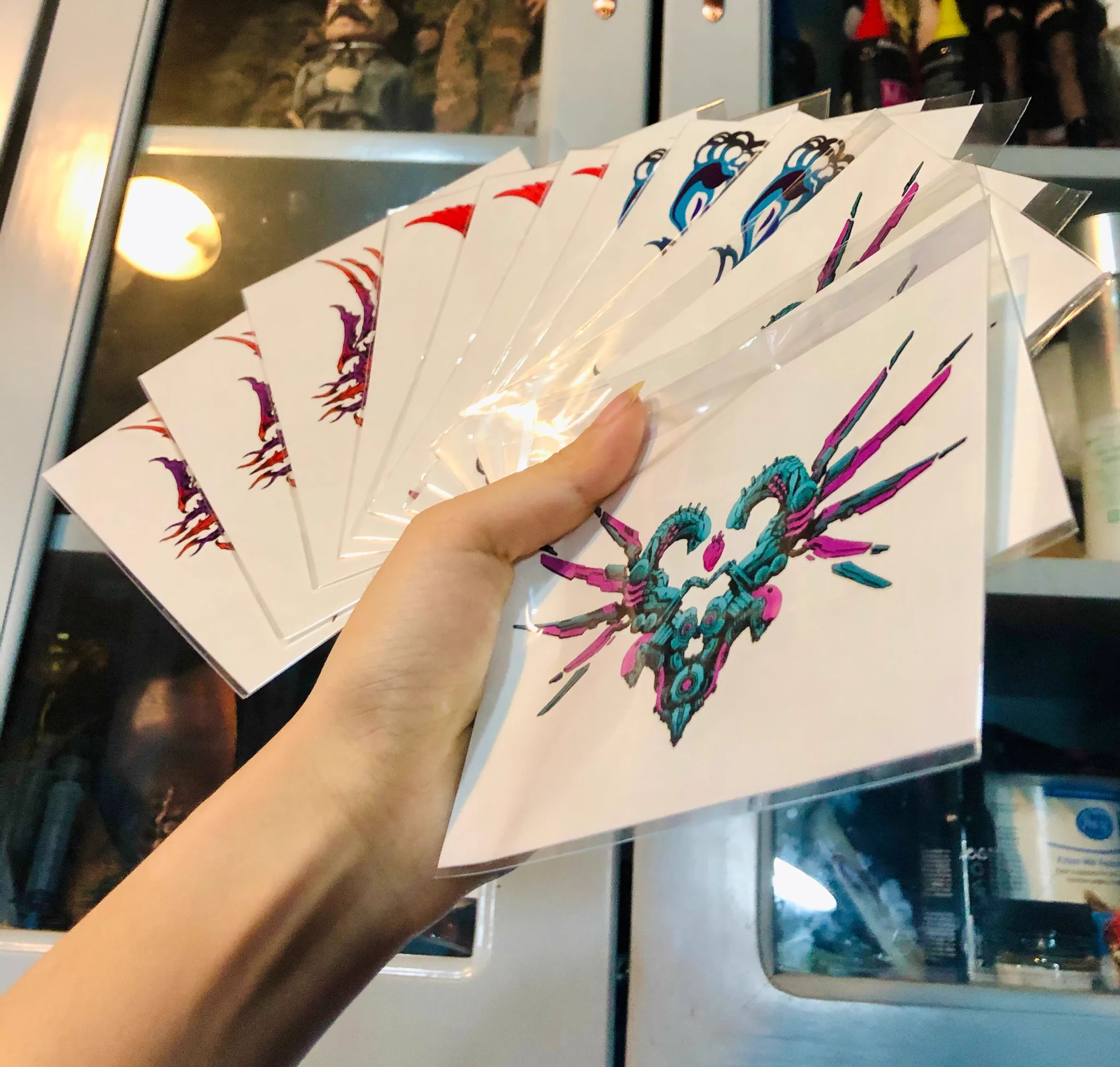 We got a sample of the tattoo stickers.Designer: CAN😝 https://t.co/EqgHeUn26w