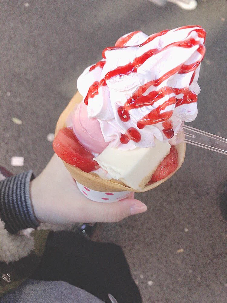 原宿でショッピングしてきた💕今年初クレープ食べた〜😍うまみん https://t.co/r5XSB0aLb8