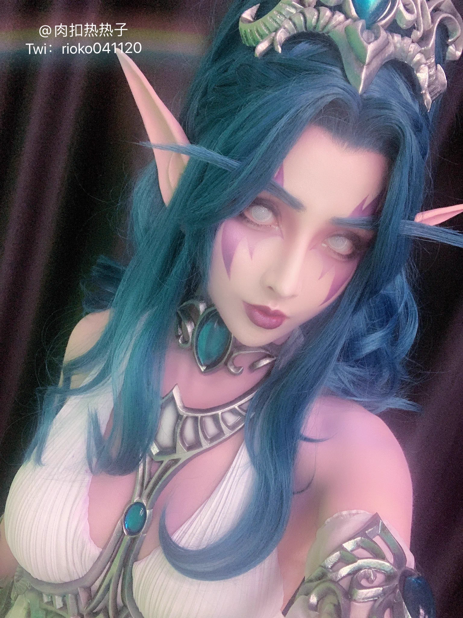Tyrande.服装道具：@MuyangTan https://t.co/6zCn4P1oI9