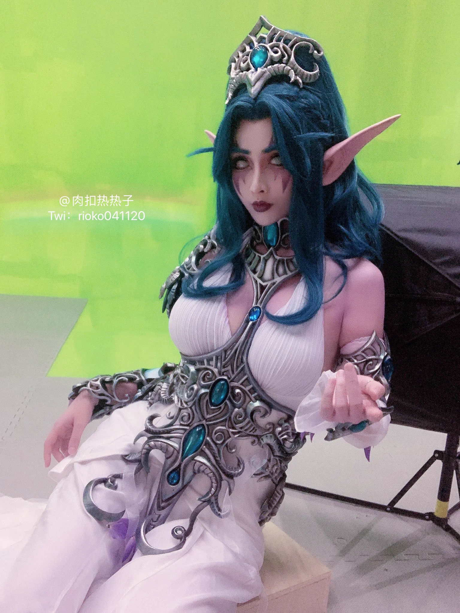 Tyrande.服装道具：@MuyangTan https://t.co/6zCn4P1oI9