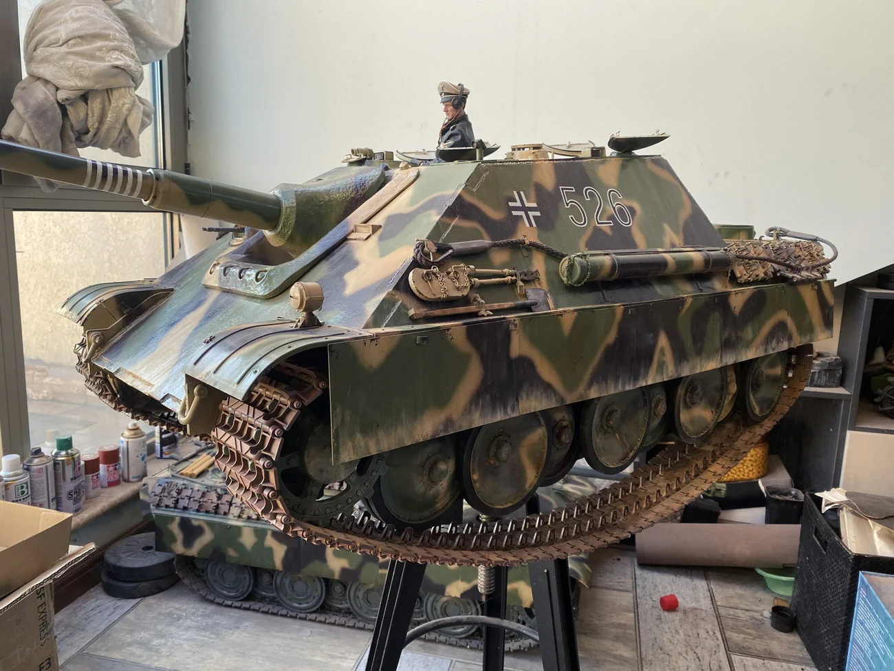 The German Jagdpanzer Heavy Tank destroyer 1/6 took four months to build🥳 https://t.co/XKUA0rABVL