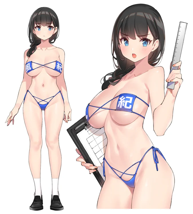 【フィギュア化】ダイキ工業様より「風紀委員さん」イラストがフィギュア化されることになりました！キャストオフ仕様ですのでお楽しみにしてください～ https://t.co/Ejn2caXxMr