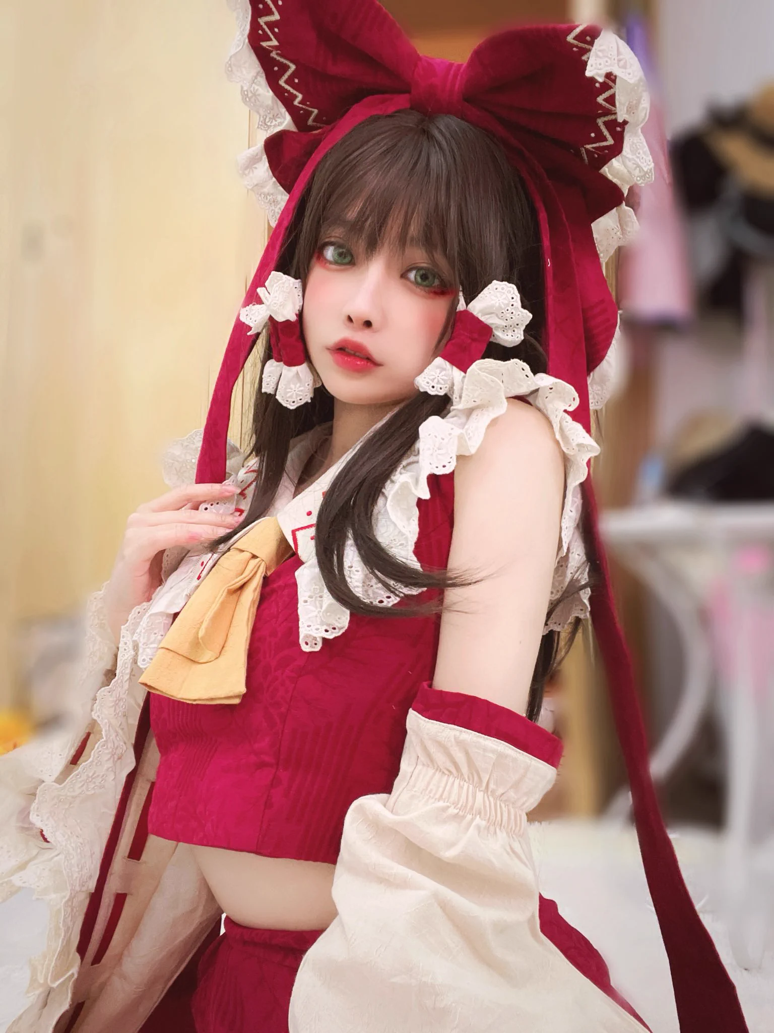 またれいむちゃんのコスプレしてました〜 https://t.co/3nU5qazbzO