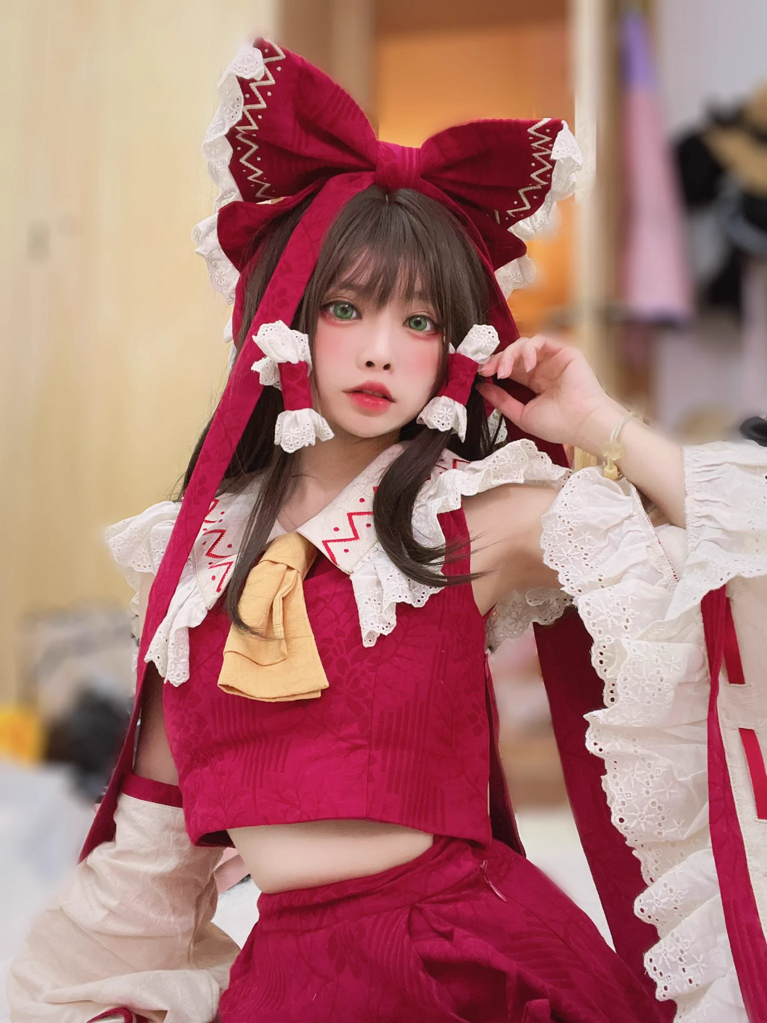 またれいむちゃんのコスプレしてました〜 https://t.co/3nU5qazbzO