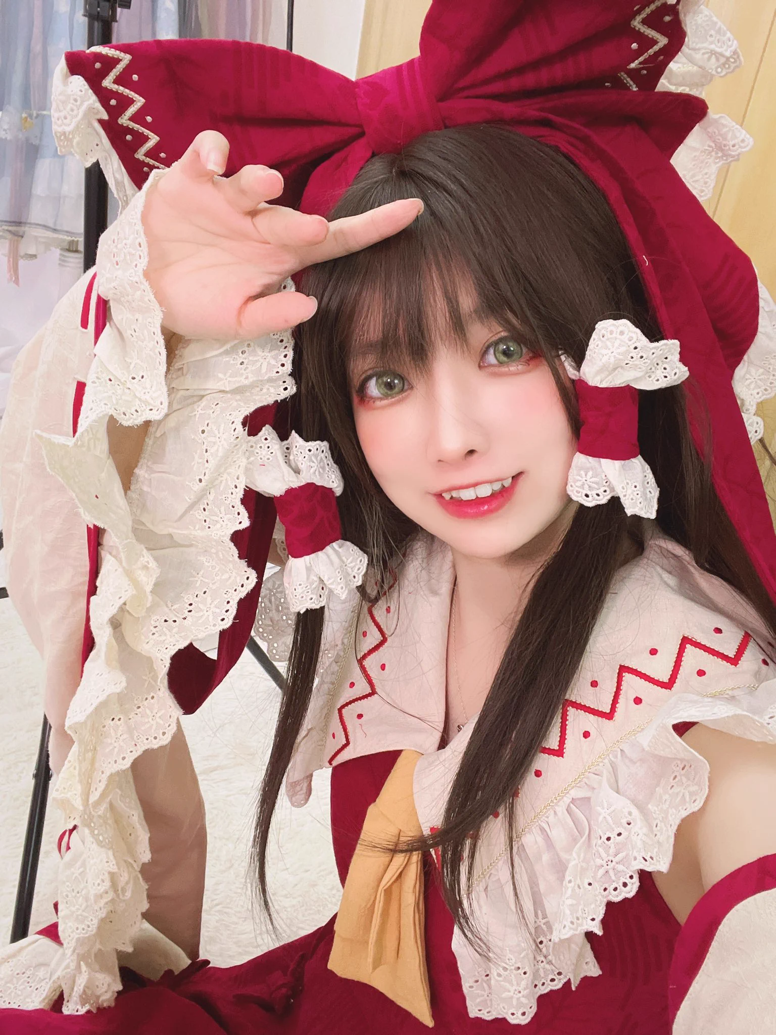 またれいむちゃんのコスプレしてました〜 https://t.co/3nU5qazbzO