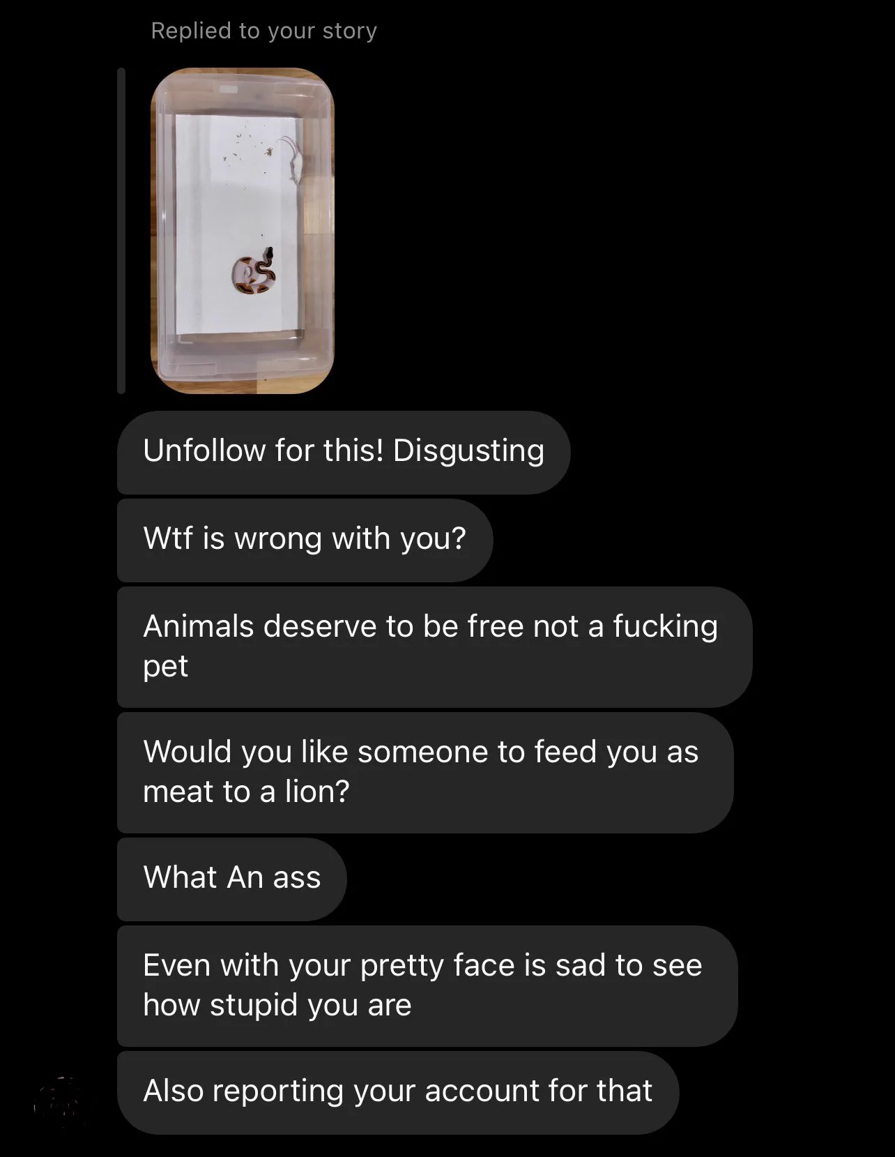 I can’t tell if they’re being serious or not lmao. I literally put a blank wall warning for the next few stories 🤣 https://t.co/Dt7IqOWdbI
