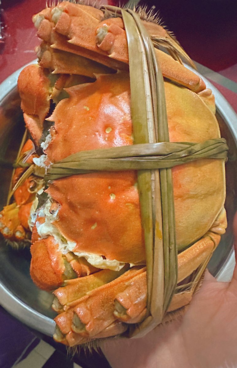 谢谢哥哥送的大闸蟹，真的好大我好喜欢😍 https://t.co/3e0yen1s40