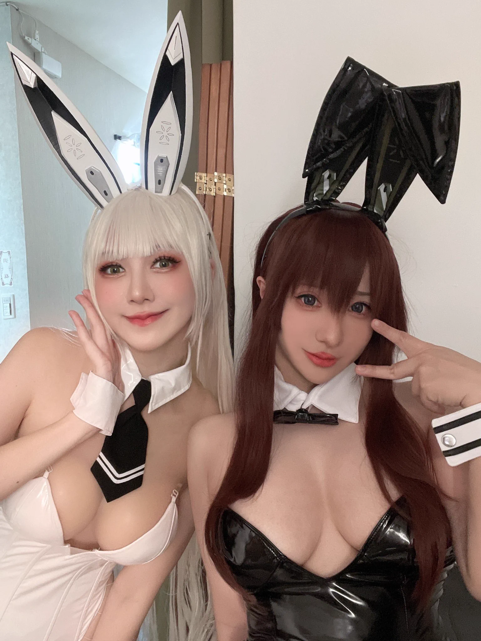 ニケ　BUNNYX777 ❤️ノワール @chihiro_changTW ブラン　@Genkocosplay https://t.co/UqqoAzi2hA
