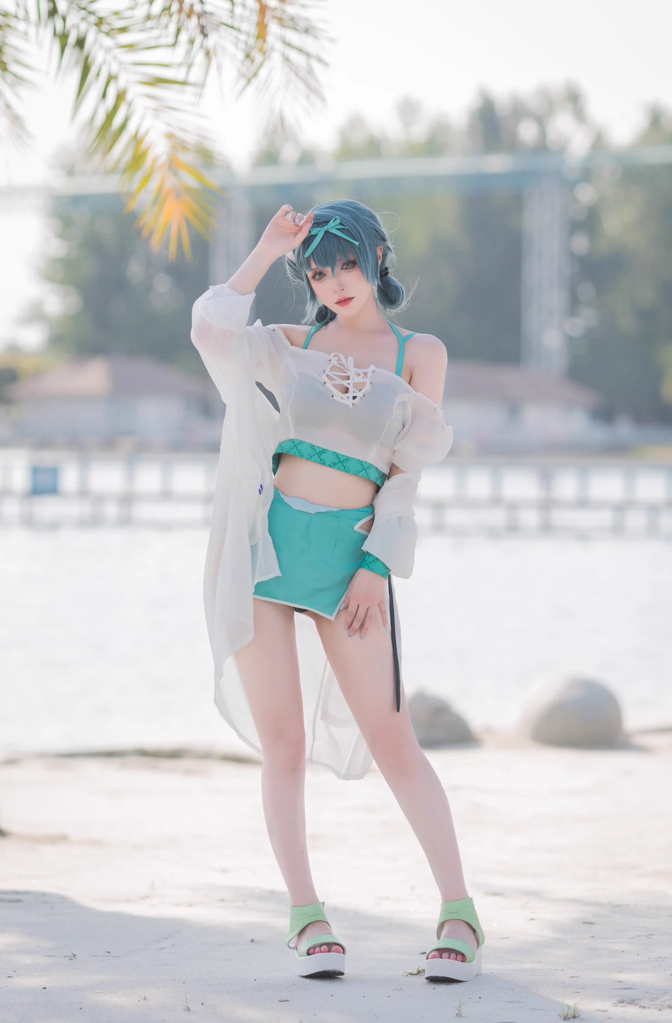 #第七史诗 #第七史诗国服今年夏日可太热了！我在《第七史诗》完美度假，欧勒毕斯等你，这不就整点夏日多巴胺穿搭了吗！赛瑞丝真的是一波三折的一次拍摄，因为台风问题，本来准备去海边也没去成，临时改成了德阳的水上乐园，没想到出片效果还挺好！ https://t.co/Ky3fyNPSi6
