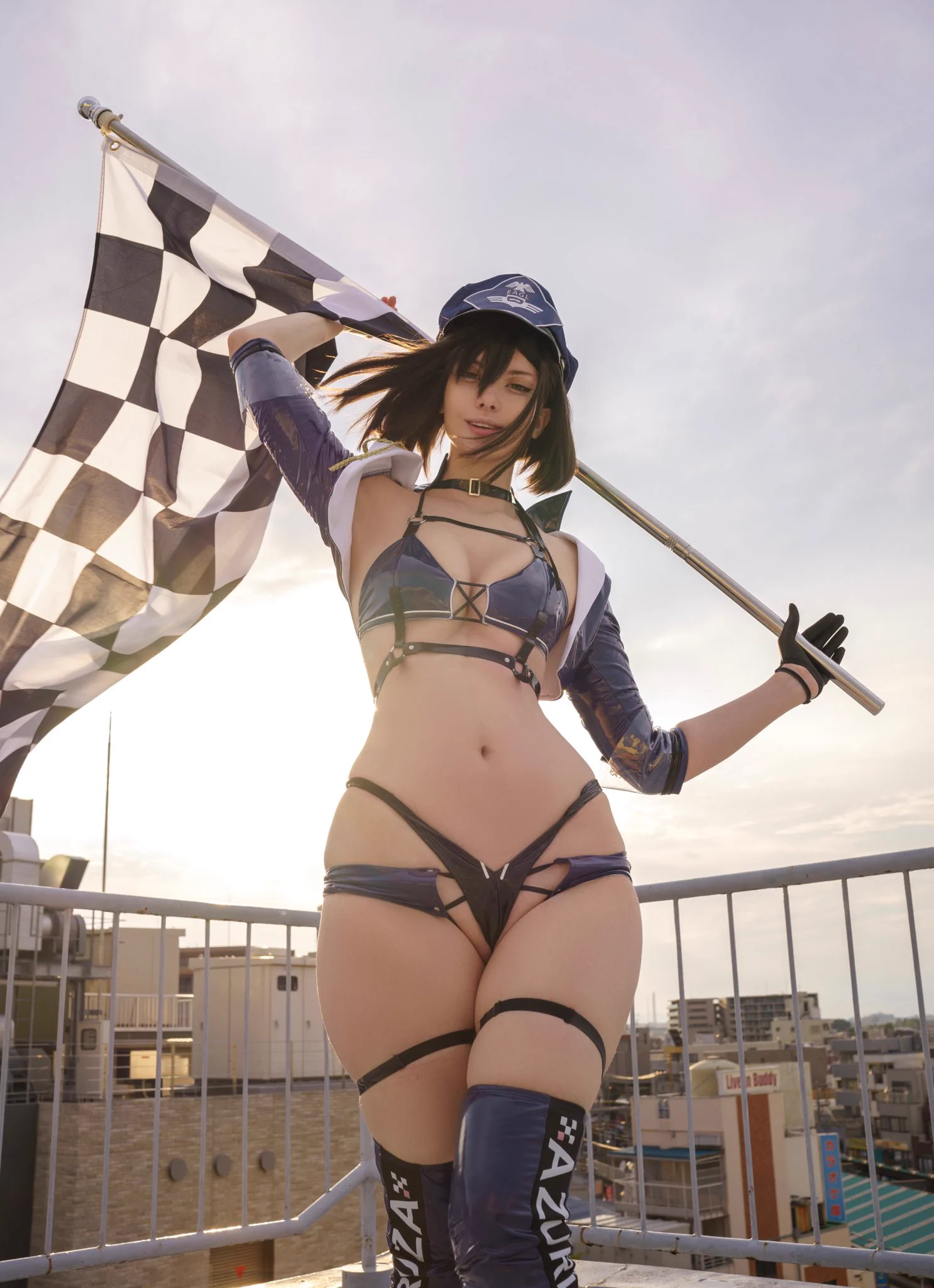 You make my heart race 🏁💙 #アズールレーン #AzurLane #Baltimore https://t.co/VVnJR3PsRT
