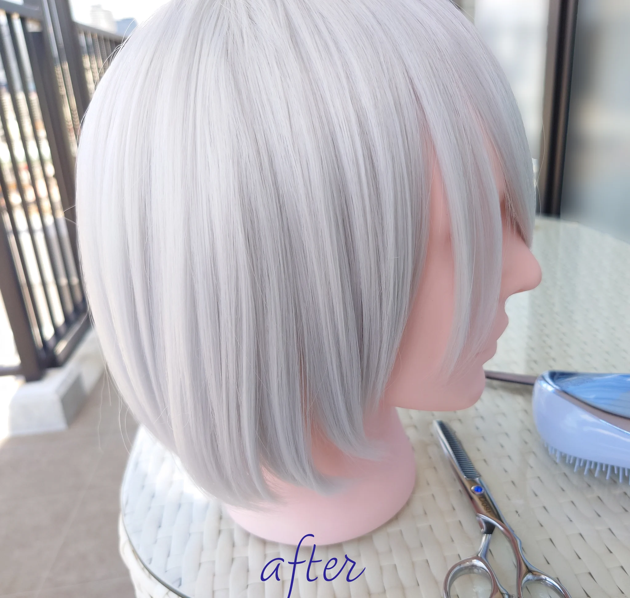 ショートにカットした！明日のコスプレ用～ https://t.co/zexeQU3mpv