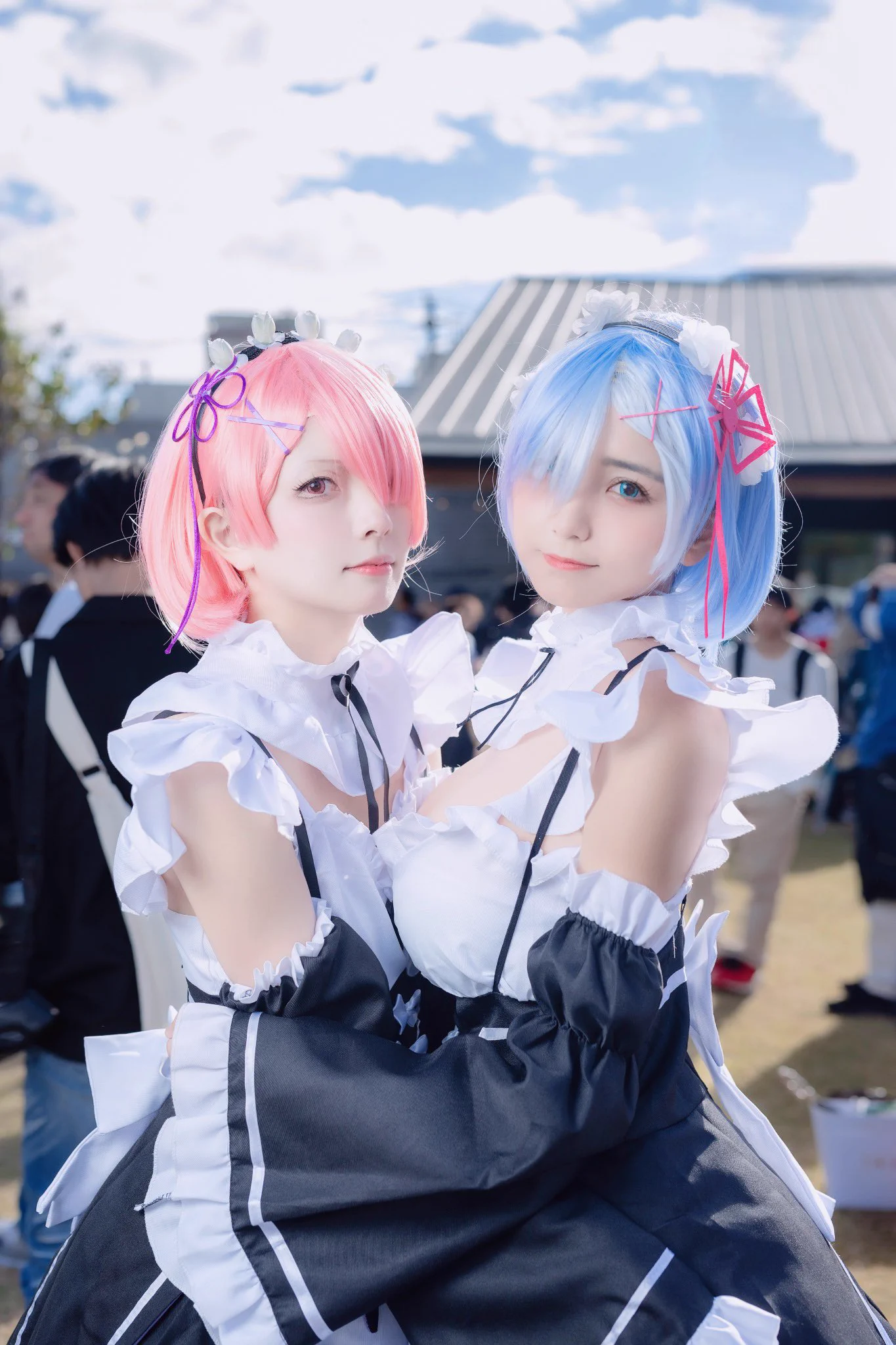 ツーショ嬉しい〜〜🎃ラム:@HySy_Art_Mask65 レム:ヮィ📸:@kurebe_hobby #池袋ハロ2023 #池袋ハロウィン2023 #池ハロ https://t.co/jXsP4s23Rp