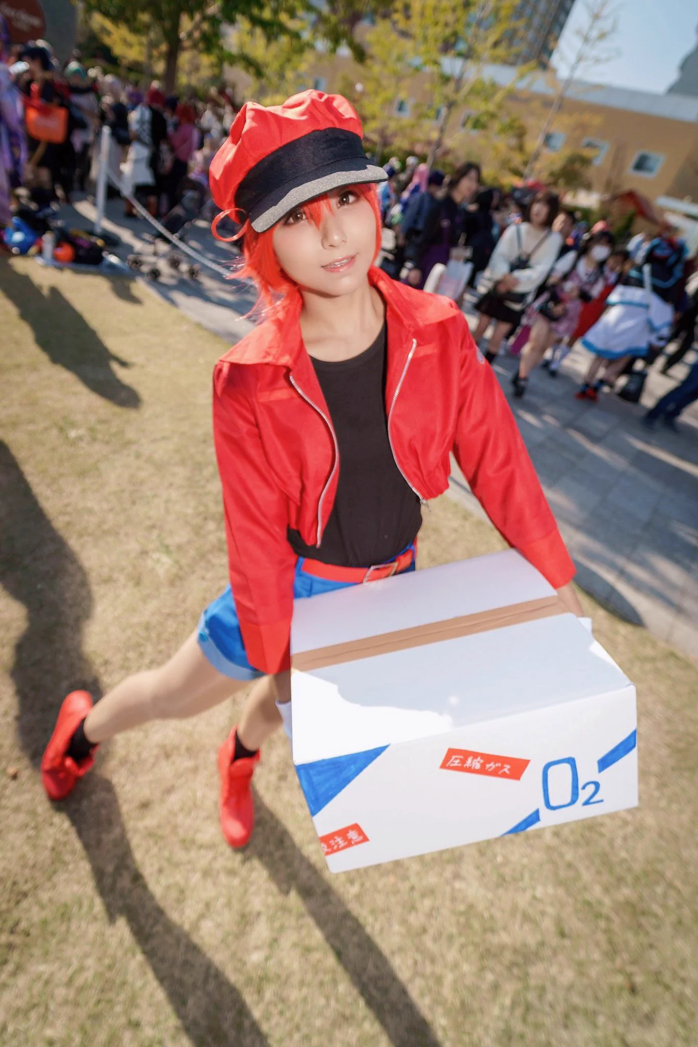 はたらく細胞📦赤血球さん📦#池ハロ #池袋ハロウィン2023 https://t.co/QKmNvPAVbD