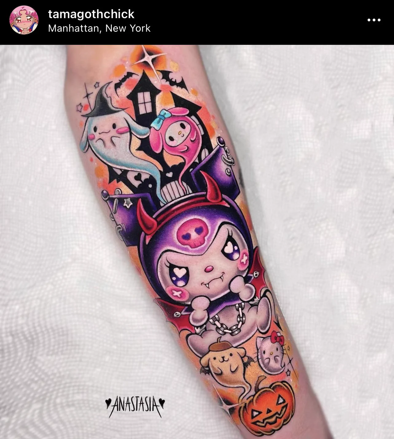 sat 8hrs for this piece in nyc by my friend ana!! 💖 please give her page a follow @tamagothchick https://t.co/73yN1FCl1a