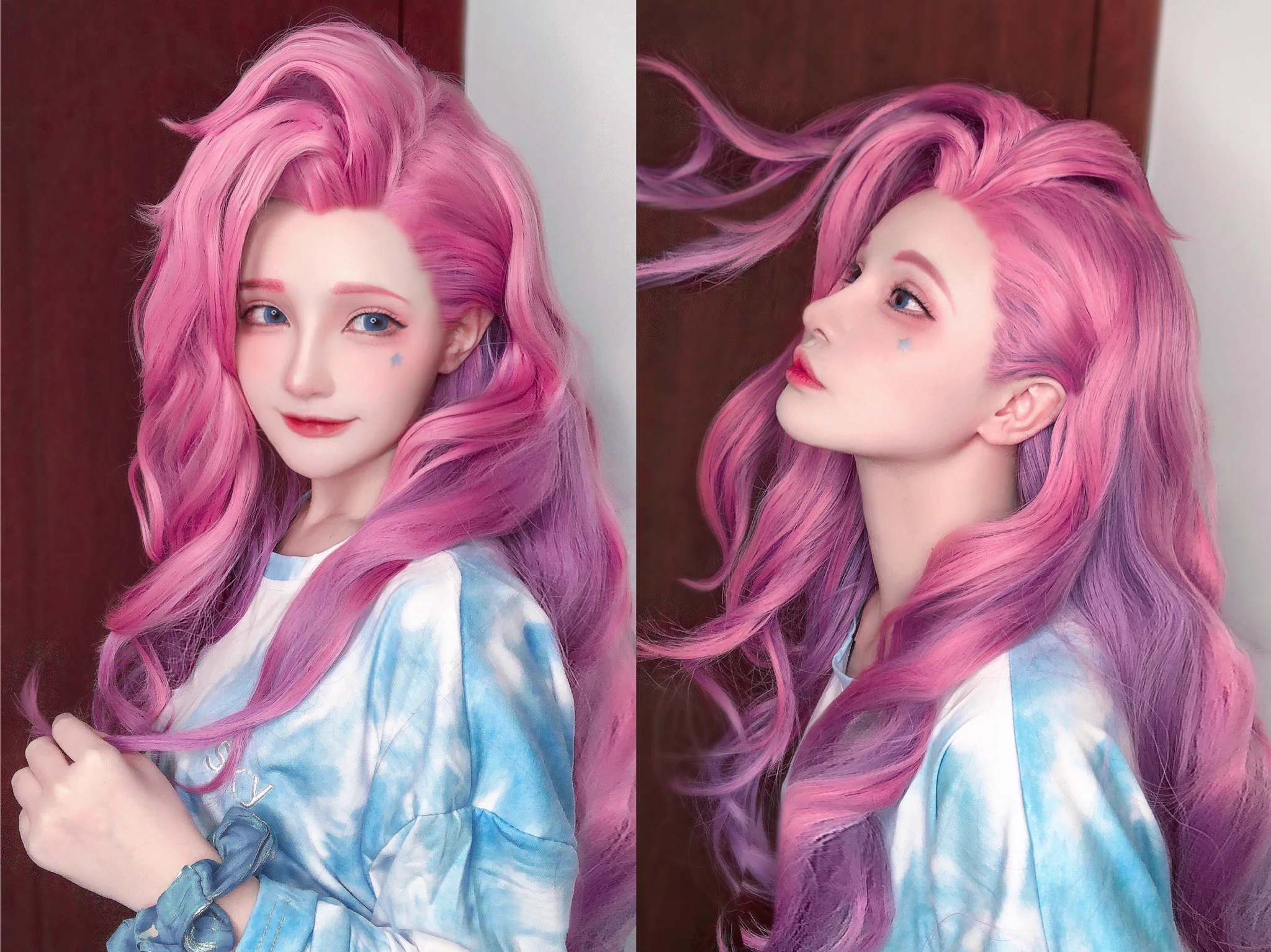恭喜中国队EDG冠军！！🏆我出过很多lol的cos，这次EDG拿冠军太开心了！😭 #LeagueOfLegends https://t.co/GwbibDIs6M