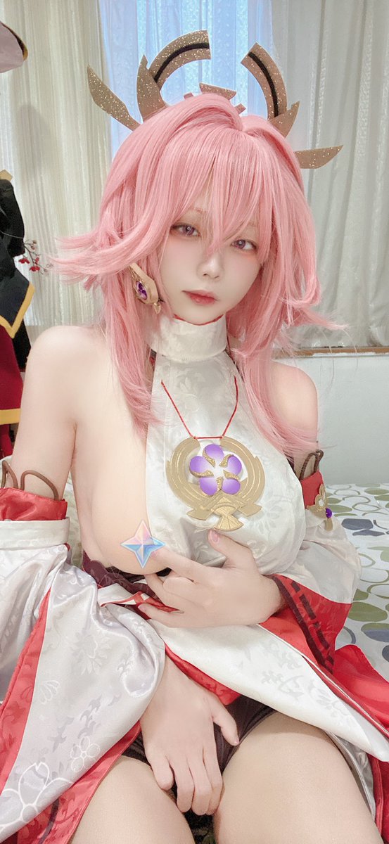 八重神子 我来啦！
#Genshin #八重神子 #cosplayer 
#男の娘 https://t.co/OcEp2V8krF