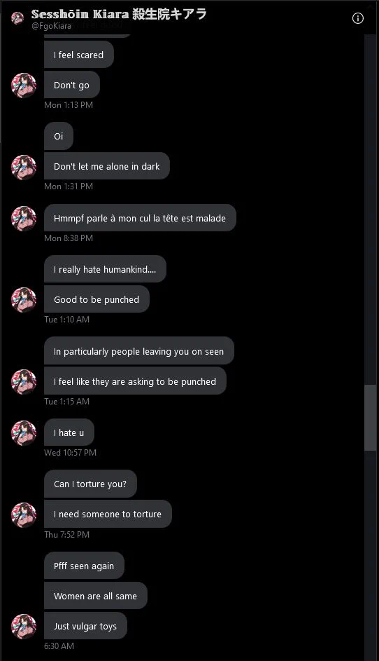 WARNING: EXTREME RUDENESSThis person is so rude and disrespectful, not only he called me by names, treat all women like his toy he also threaten me and send d.e.a.t.h threat to me. I dont want to talk with a toxic person so I just want to warn everybody to stay away from him https://t.co/APBdURU62c
