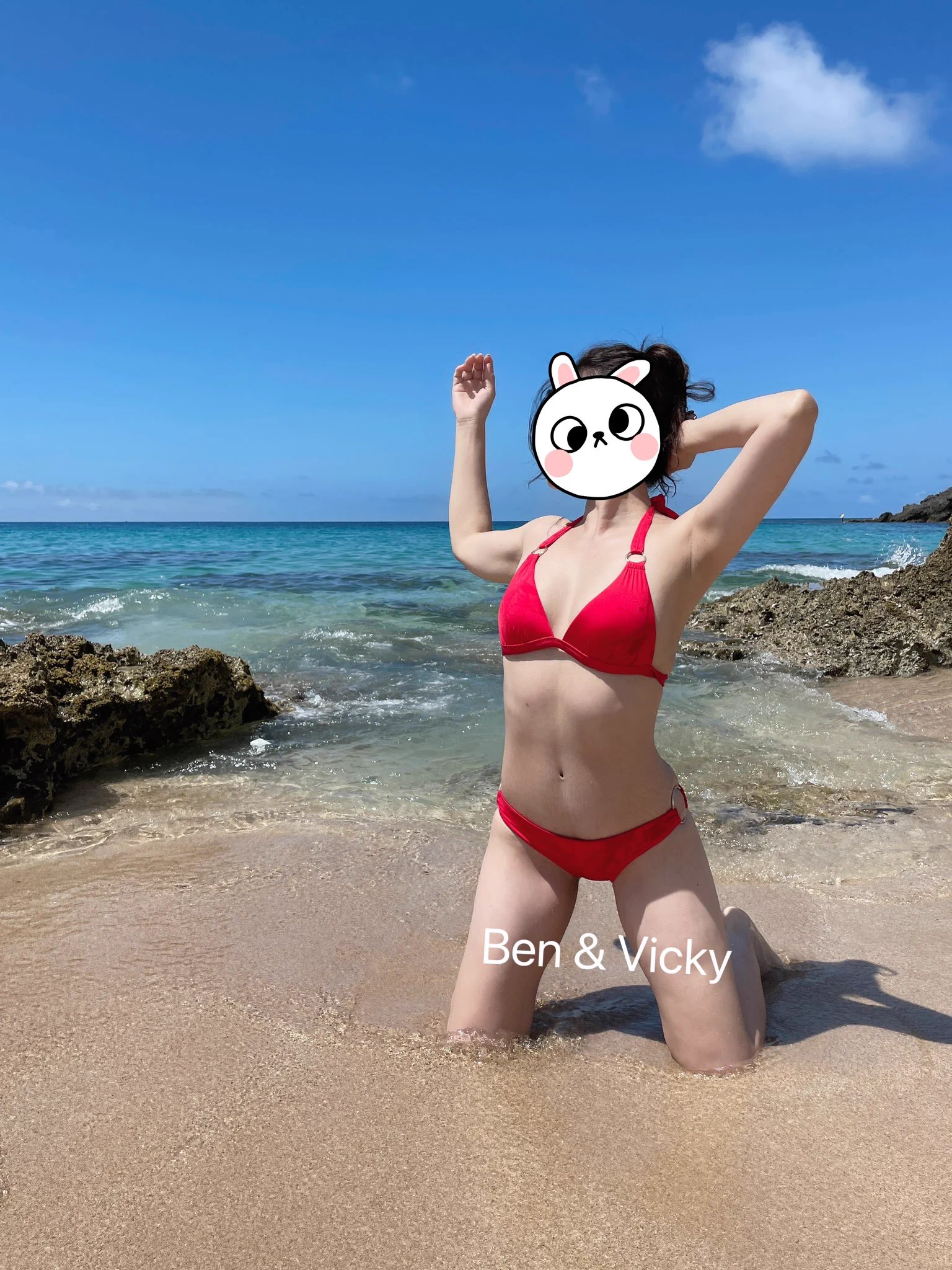 熱情的沙灘湛藍的海水清涼的body 還缺什麼🤔？以下開放回應🤣🤣🤣#同房換不換#夫妻聯誼 https://t.co/pxvveNXIPu