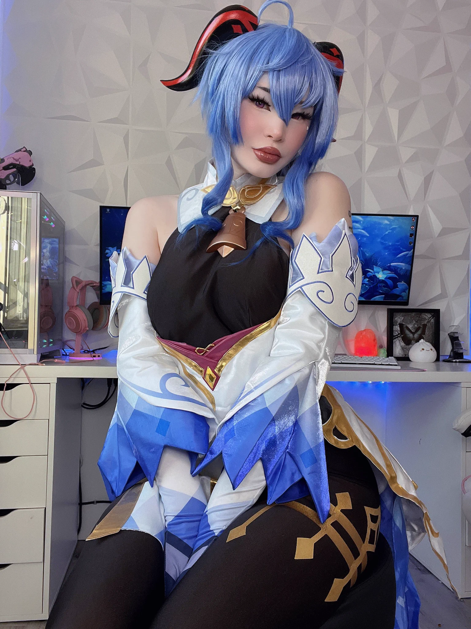 Ganyu 🫶🏻This was a costest to see how everything looked together! I definitely want to redo her wig, it was my first time styling one! 🥹 https://t.co/hBMYlKnlKj